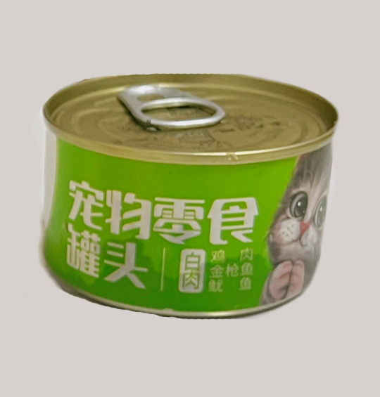 雞肉金槍魚&魷魚 白肉貓用罐頭
